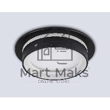 Светильник Ambrella light TN6708 BK черный IP44 GX53 max 15W D105*45