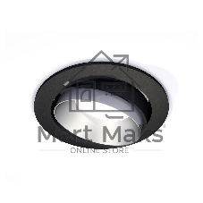 Комплект встраиваемого поворотного светильника Ambrella light XC7652023 SBK/MCH черный песок/хром матовый MR16 GU5.3 (C7652, N7033)