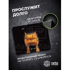 Коврик для мыши Cactus Red Cat 220x180x2мм (CS-MPC-P11XS)