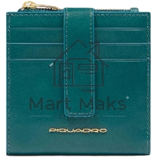 Картхолдер Piquadro Blue Square PP6843B2R/OT3 синий петроль, натуральная кожа