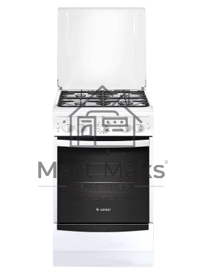 Плита газовая Gefest ПГ 5100-02 0009 белый, конфорок 4 шт, духовка 52 л, 50 см x 85 см x 58.5 см