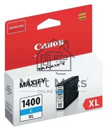 Картридж струйный Canon PGI-1400XL C Cyan голубой (1020 стр. 12 мл) для MAXIFY МВ2040/МВ2340