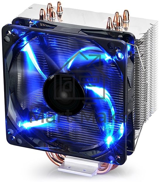 Кулер Deepcool GAMMAXX 400 BLUE BASIC серебристый 120мм алюминий+медь 1500rpm 30db 4-pin 130W 154мм