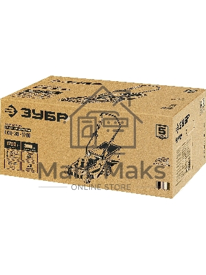Газонокосилка ЗУБР ГСЦ-38-1700 сетевая, 1700 Вт, ш/с 380 мм, 9.9 кг