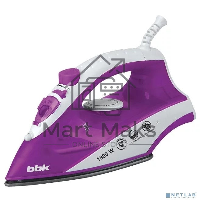 Утюг BBK ISE-1802 фиолетовый