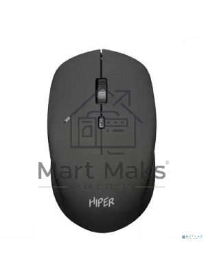 Мышь беспроводная HIPER HOMW-091 черный, 1600 dpi, радиоканал, USB, кнопки - 4