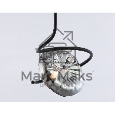 Светильник Ambrella light LH15001 BK/SM черный/дымчатый G9 max 40W D190*1400