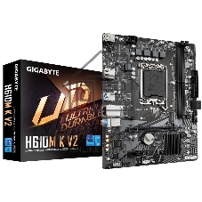 Материнская плата GIGABYTE H610M K V2, LGA1700, Intel H610, 2xDDR5, 2xSATA, 1xM.2, 1xPCIe 4.0 x16, DisplayPort, HDMI, 1x1Gb LAN, 3x3.5 мм, 7.1, microATX