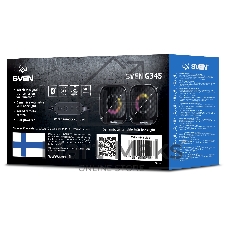Акустическая система 2.0 АС SVEN G345, черный, (10 Вт, RGB, питание USB, Bluetooth)
