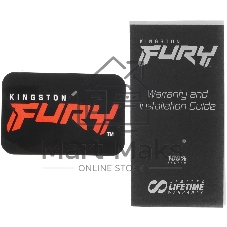Оперативная память Kingston Fury Beast, DDR5, 32Gb (2x16 Gb), 5600 MHz, CL36, DIMM, радиатор, белый