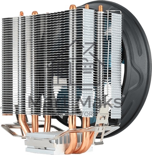 Кулер для процессора AeroCool / Formula Verkho 3 Plus серебристый, 120 мм, алюминий/медь, 2000 об/мин, 26.7 дБ, 4 pin, 125 Вт, 134 мм