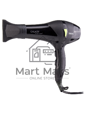 Фен для волос профессиональный Galaxy Line GL 4317, черный, 2200 Вт, АС мотор, 2 скоростных режима, 3 температурных режима, защита мотора от перегрева, защитная сетка, подвесная петля,насадка-концентратор