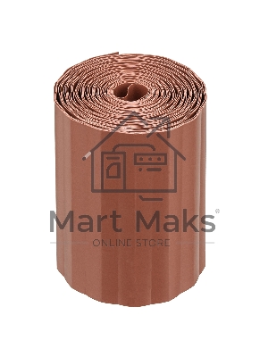 Бордюрная лента Palisad 15х900 см, полипропиленовая, коричневая,