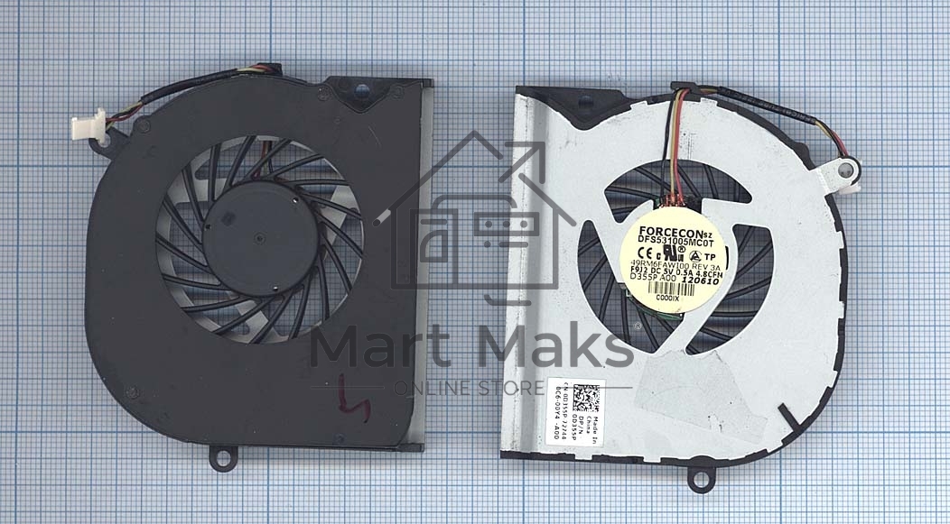 Вентилятор (кулер) для ноутбука Dell Studio 15Z 1569