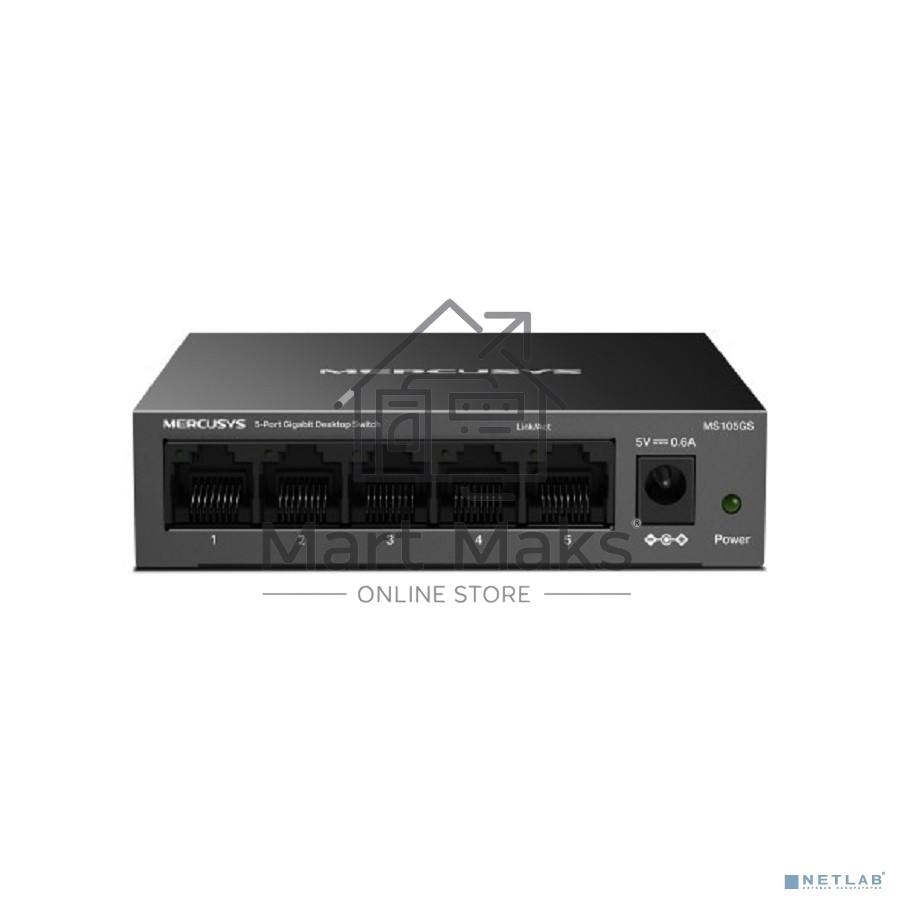 Настольный коммутатор Mercusys MS105GS с 5 гигабитными портам