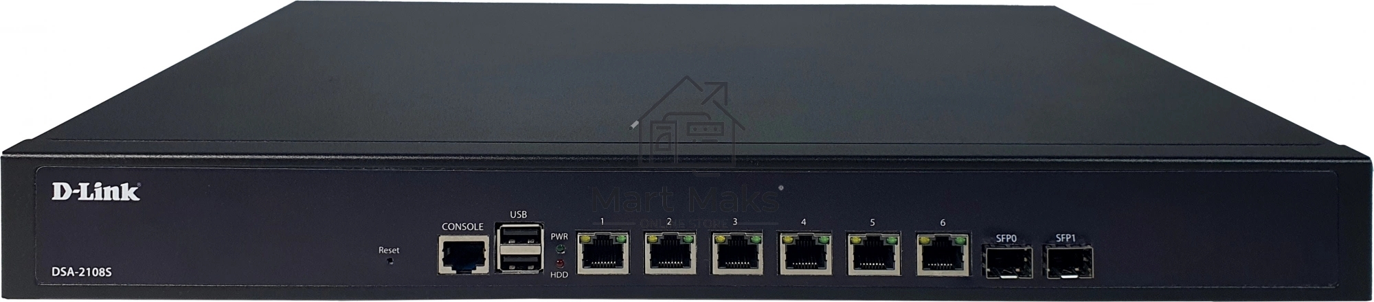 Сервисный маршрутизатор D-Link DSA-2108S/A1A с 6 настраиваемыми портами 10/100/1000Base-T и 2 портами 1000Base-X SFP