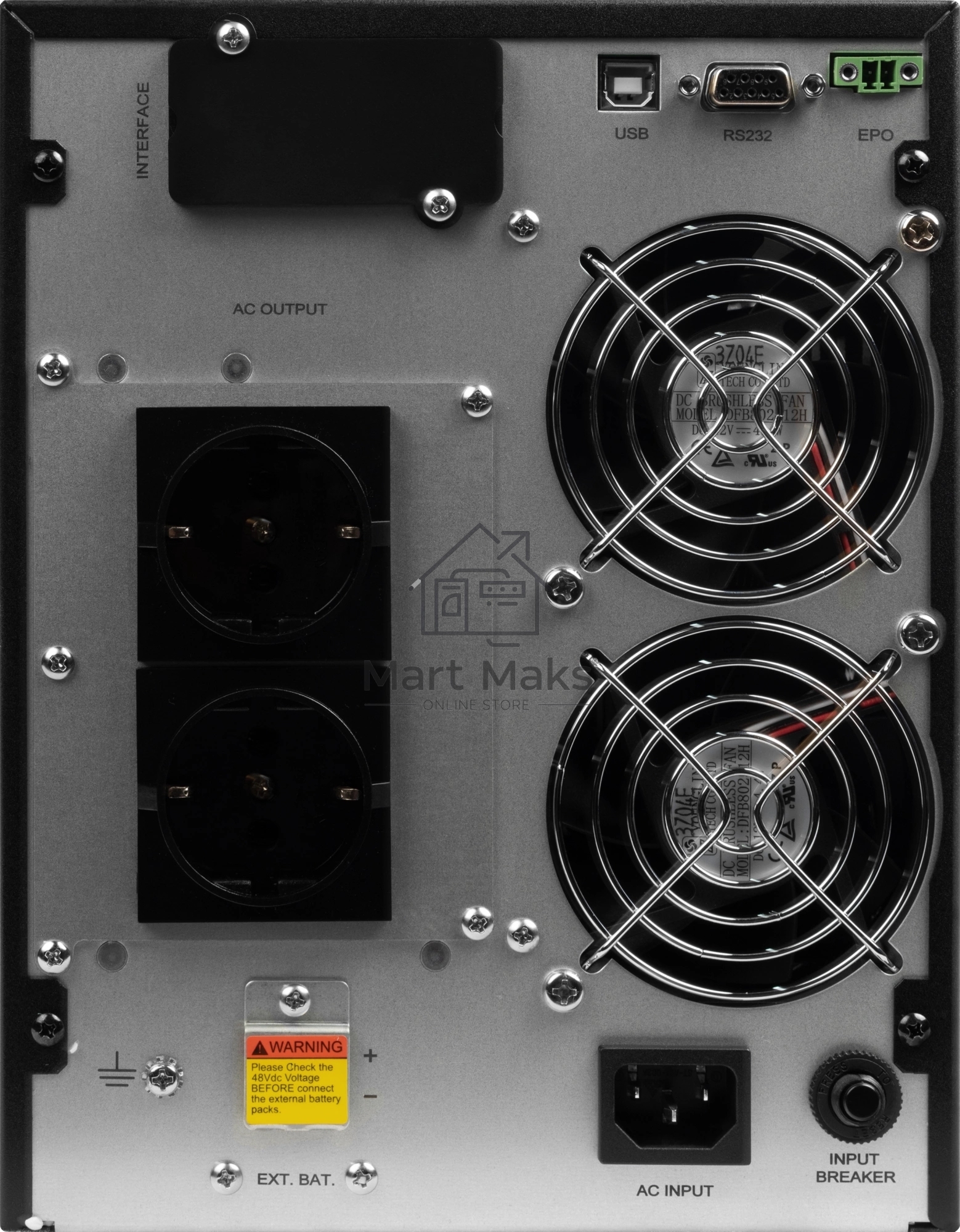 Источник бесперебойного питания SMARTWATT Онлайн, 2000/1800 ВА/Вт, напольный, LCD дисплей, Shuko CEE7/4 - 2 шт.
