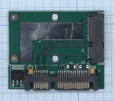 Переходник SSD mSATA на SATA компактный half size