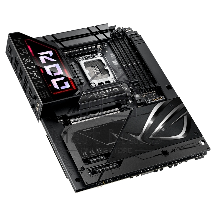 Материнская плата ASUS ROG MAXIMUS Z890 HERO BTF, LGA1851, Intel Z890, 4xDDR5, 4xSATA, 6xM.2, 1xPCIe 5.0 x16, 1xPCIe 4.0 x4, 1xPCIe x1, 1xHDMI, 2xUSB-C (Thunderbolt 4), 1xUSB-C 3.2 Gen 2, 4xUSB-A 3.2 Gen 2, 4xUSB-A 3.2 Gen 1, 2x2.5Gb LAN, Wi-Fi 7, Bluetoo