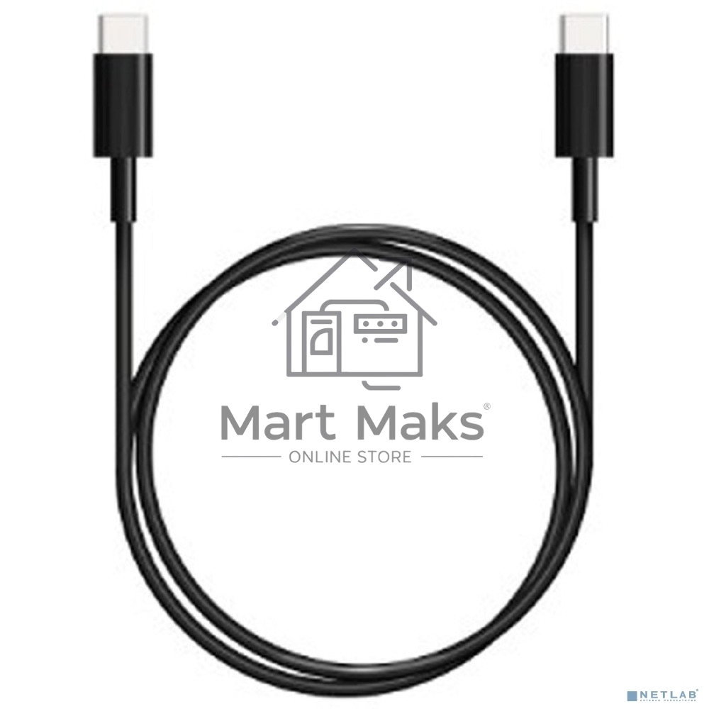 Кабель Bion USB Type-C to Type-C (CM/CM), 100W, USB 3.1, 4K@60Hz, 10Gbps, 1 м, черный BXP-CCP-USBC3.1-CMCM-1M-B