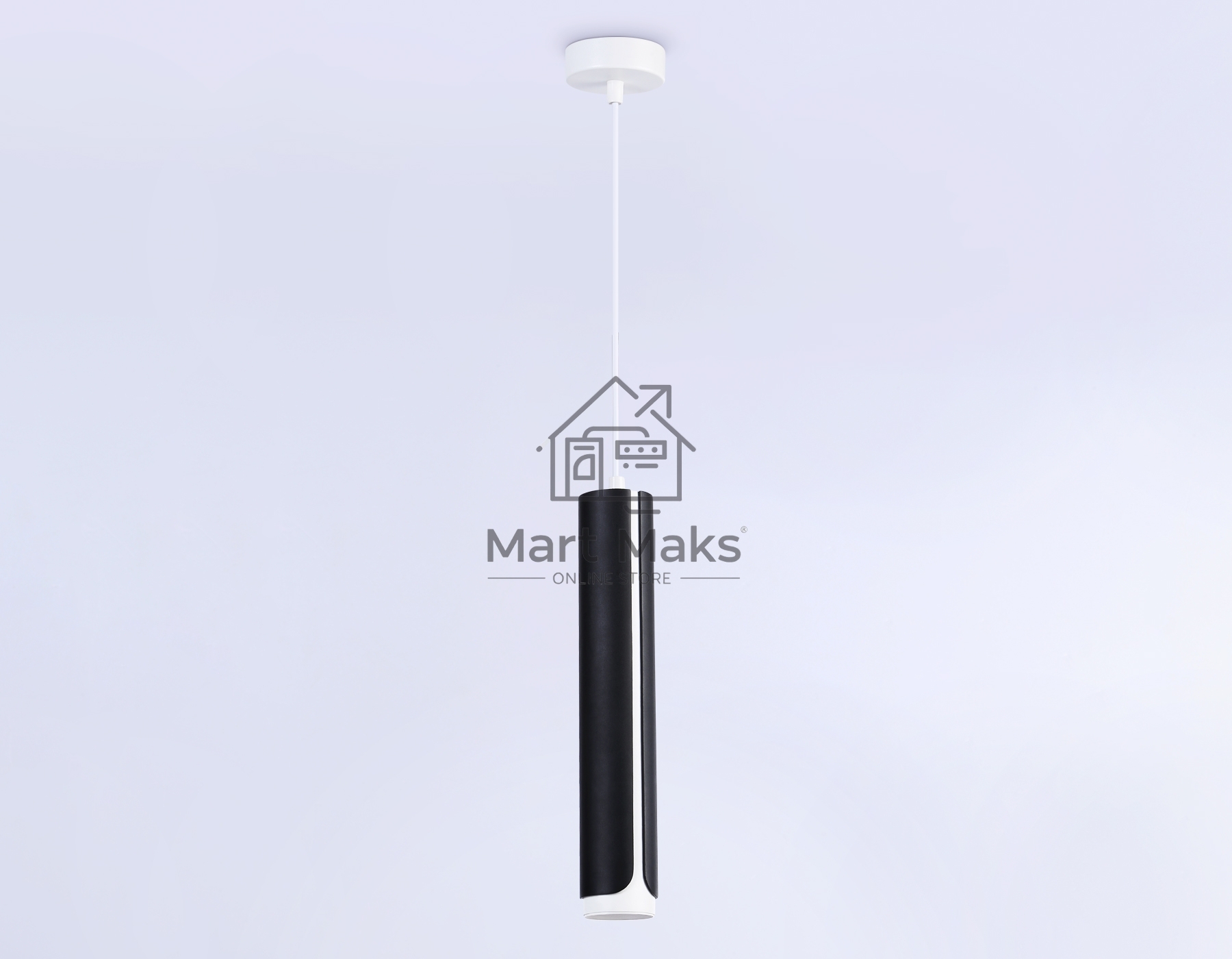 Светильник Ambrella light TN51611 BK/WH черный/белый GU10 D58*1300