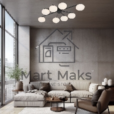 70220/8 / потолочный светильник / черный Smart