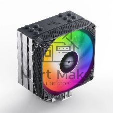 Кулер для процессора JONSBO PISA A5 ARGB (265W, 4-pin PWM, 153mm, Al/Cu, 5x6mm, ARGB, 1x120mm, 81.27CFM, 36.8dBA, 1850RPM, S: 1851/1700/1200/115X, AM4/AM5 Grey)