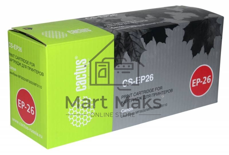 Картридж лазерный Cactus CS-EP26 черный (2500 стр.) для Canon LB MF5630/MF5650/MF3110
