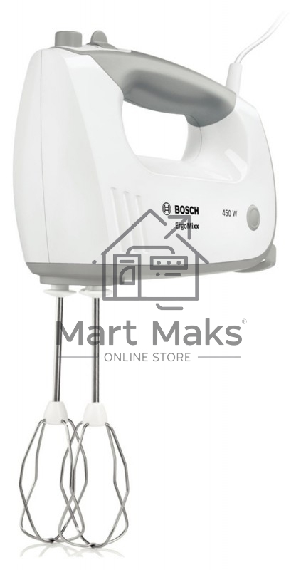 Миксер стационарный Bosch MFQ36460 450Вт белый/серый