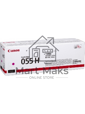 Картридж лазерный Canon 055 H M (3018C002) пурпурный (5900 стр.) для Canon i-SENSYS серий MF740, LBP660.