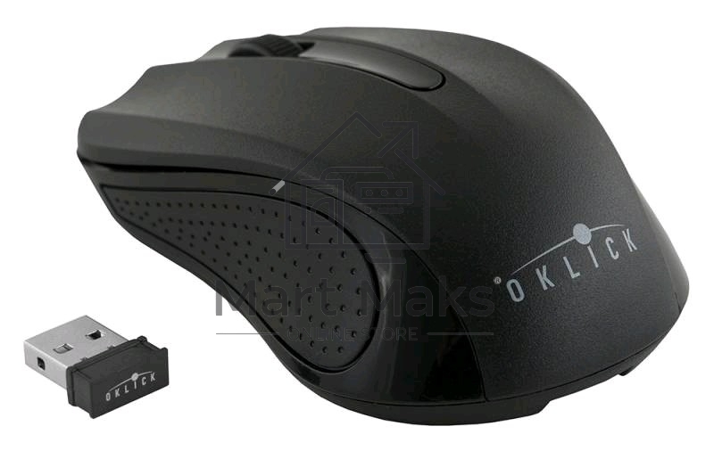 Мышь беспроводная Oklick 485MW черный, 1200 dpi, радиоканал, USB, кнопки - 3
