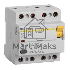 Выключатель дифференциального тока (УЗО) 4п 40А 30мА тип AC ВД1-63 IEK MDV10-4-040-030