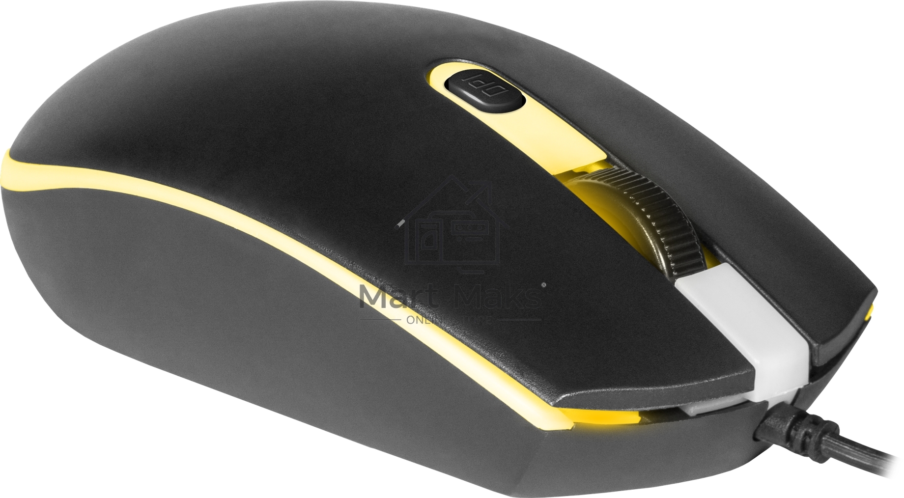 Мышь проводная Defender Dot MB-986 черный, 1600 dpi, USB, кнопки - 4