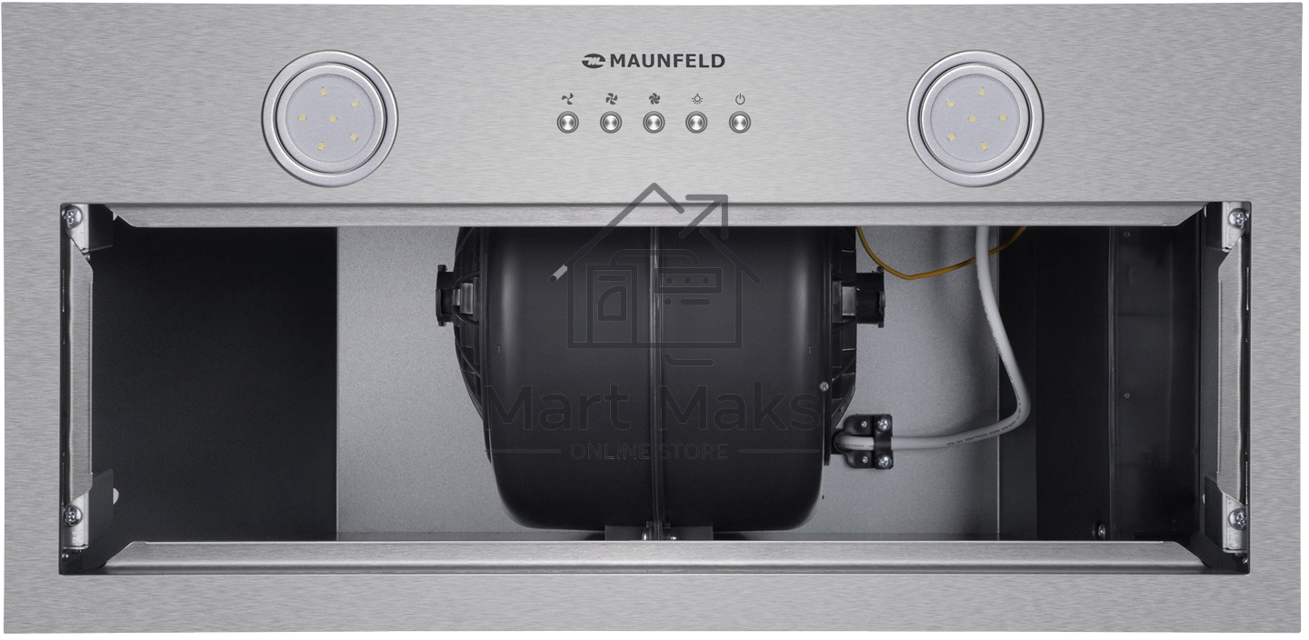 Вытяжка встраиваемая Maunfeld Trapeze 602M нержавеющая сталь, 60 см, 1150 куб. м/ч, 54 дБ