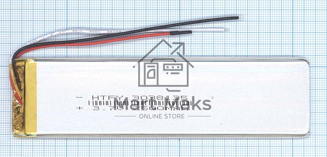 Аккумулятор Li-Pol (батарея) 3*38*135мм 3pin 3.7V/2500mAh