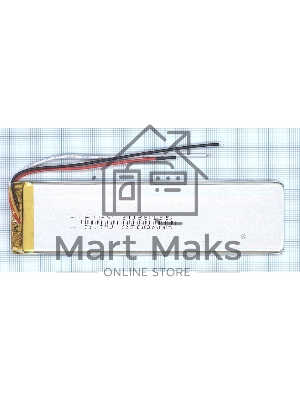 Аккумулятор Li-Pol (батарея) 3*38*135мм 3pin 3.7V/2500mAh