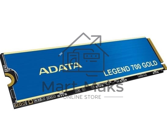 Накопитель SSD ADATA LEGEND 700 GOLD, 2Tb, PCIe 3.0 x4, M.2 2280, NVMe, R/W 2000/1600, с радиатором
