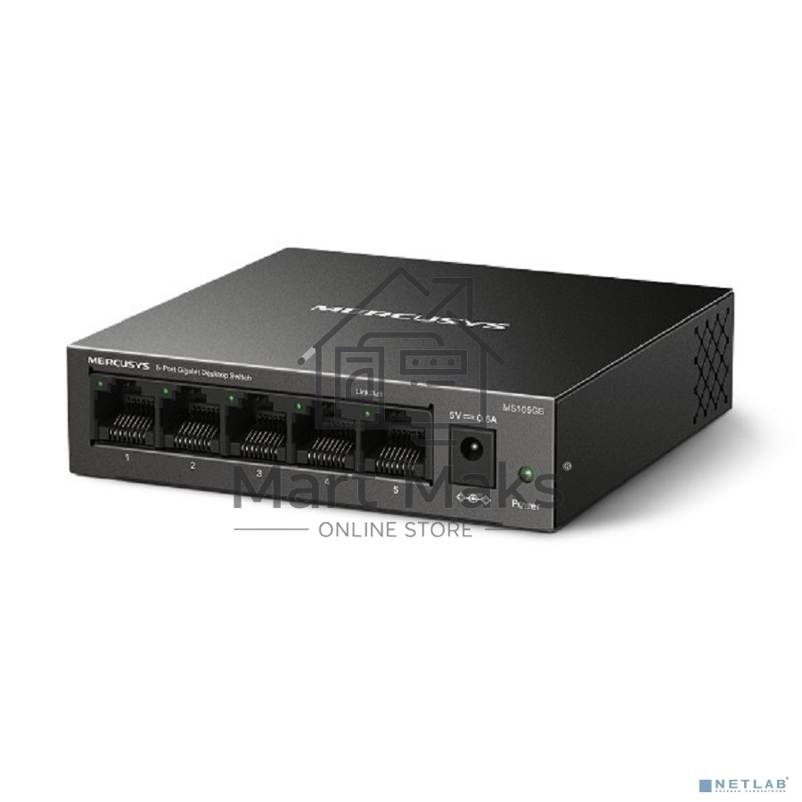 Настольный коммутатор Mercusys MS105GS с 5 гигабитными портам