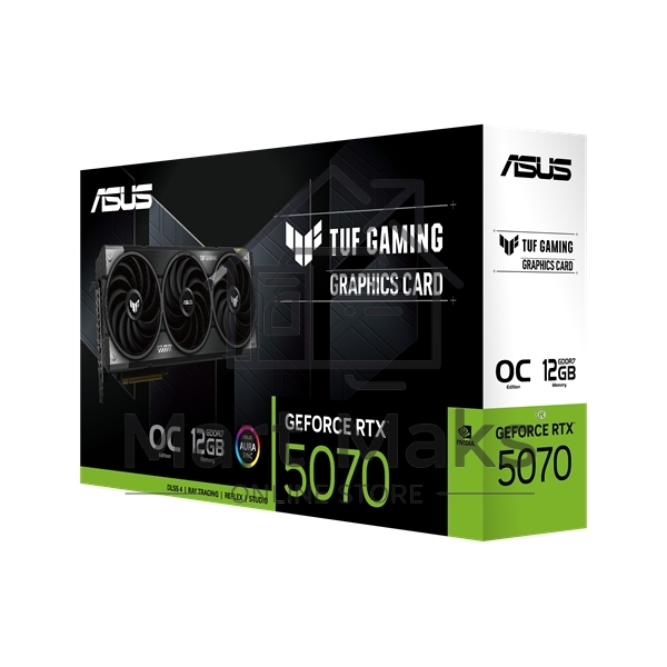 Видеокарта ASUS TUF-RTX5070-O12G-GAMINGRTX5070,HDMI*2,DP*3,12G,D7; 90YV0LZ0-M0NA00