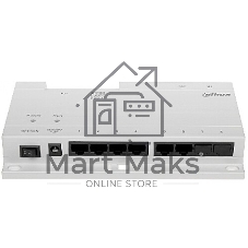 Коммутатор Dahua DHI-VTNS1060A, 6×PoE (24 В) + 2×Uplink, неуправляемый