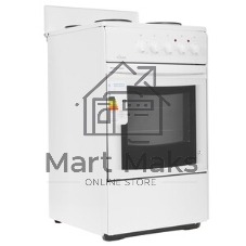 Плита электрическая Flama AE 1402 W белый, конфорок 4 шт, духовка 50 л, 50 см x 85 см x 60 см