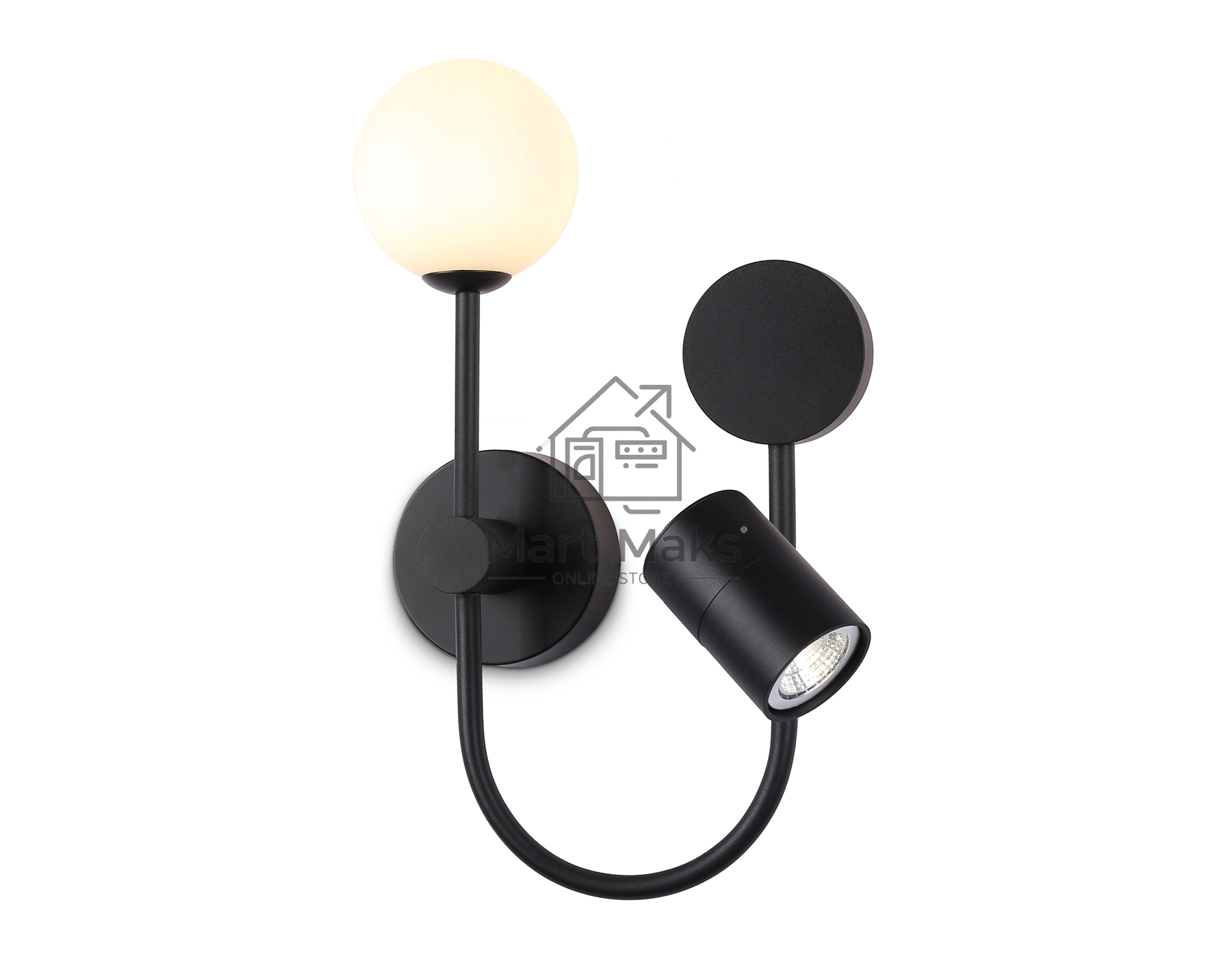 Светильник Ambrella light FL66389/3 BK черный 4W 4200K+G9+GU10 378*200*100