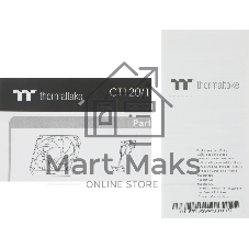 Вентилятор для корпуса Thermaltake CT140 EX Sync ARGB 140х140x25 черный 4-pin 30.7дБ (упак.:3шт) (CL-F182-PL14SW-A) Ret