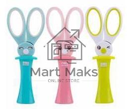Ножницы Deli 6065 Magic Rabbit детские 137мм ТПЭ сталь ассорти блистер