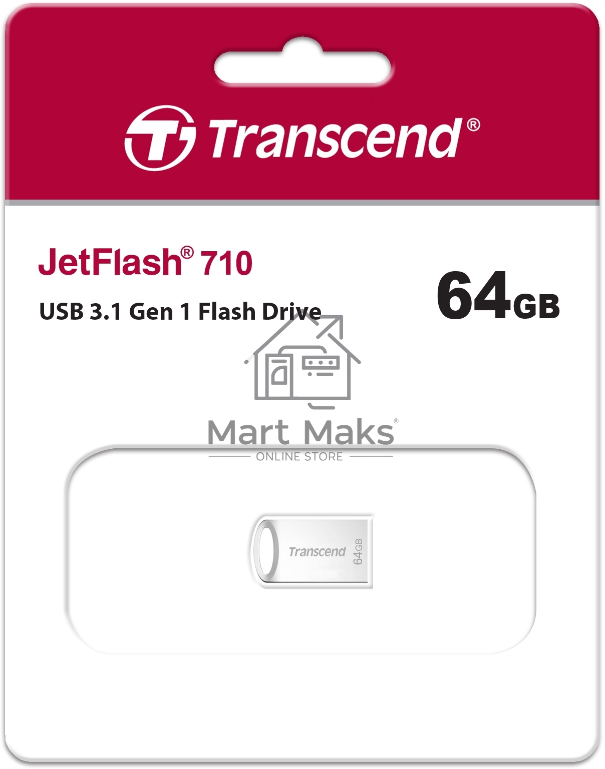 Флешка USB R/W Transcend USB Drive 64Gb JetFlash 710 TS64GJF710S USB 3.0
