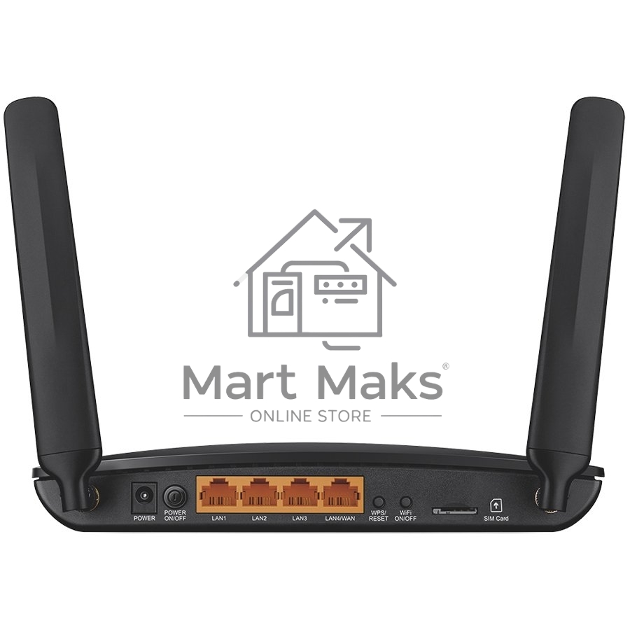 Маршрутизатор беспроводной TP-Link SOHO Archer MR200 (MR200) 10/100BASE-TX/4G черный