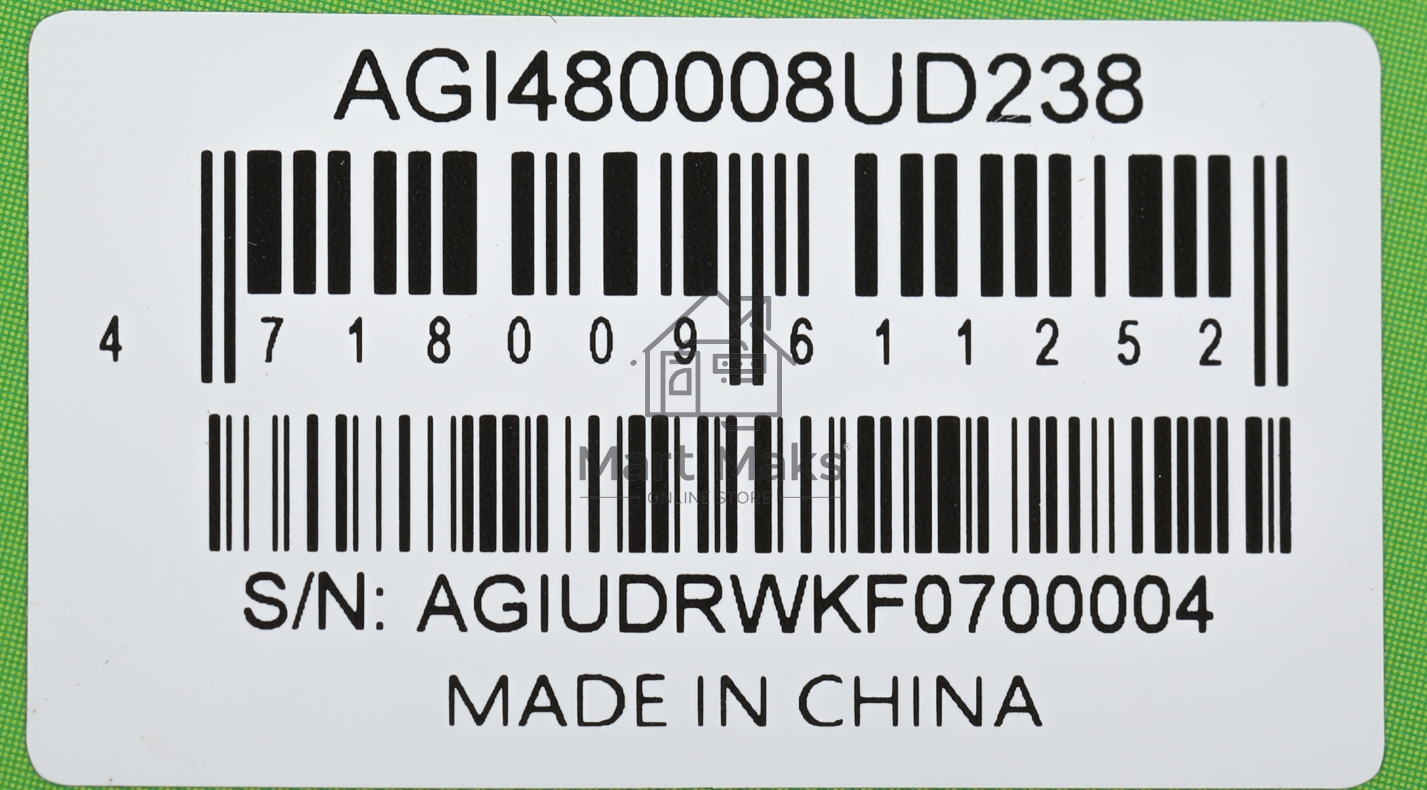 Оперативная память AGI, DDR5, 8GB (1x8GB), 4800MHz, CL40, DIMM