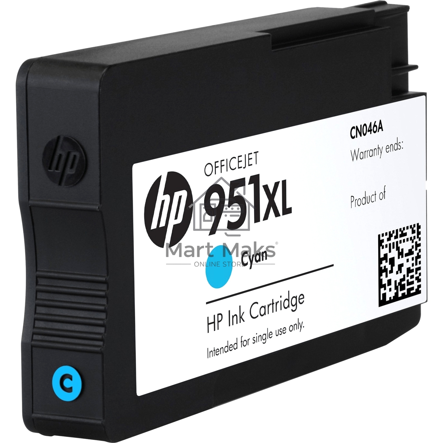 Картридж струйный HP 951XL CN046AE голубой для HP OJ Pro 8100/8600 (1500стр.)