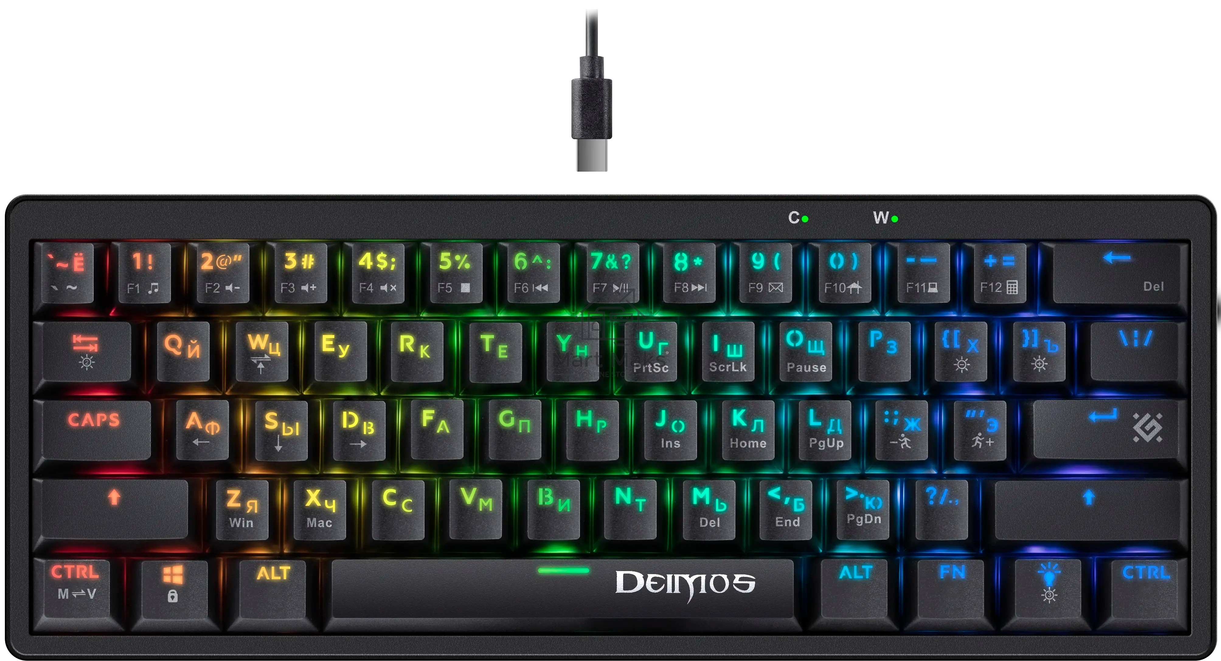 Клавиатура Defender Deimos GK-303 проводная, USB, черный