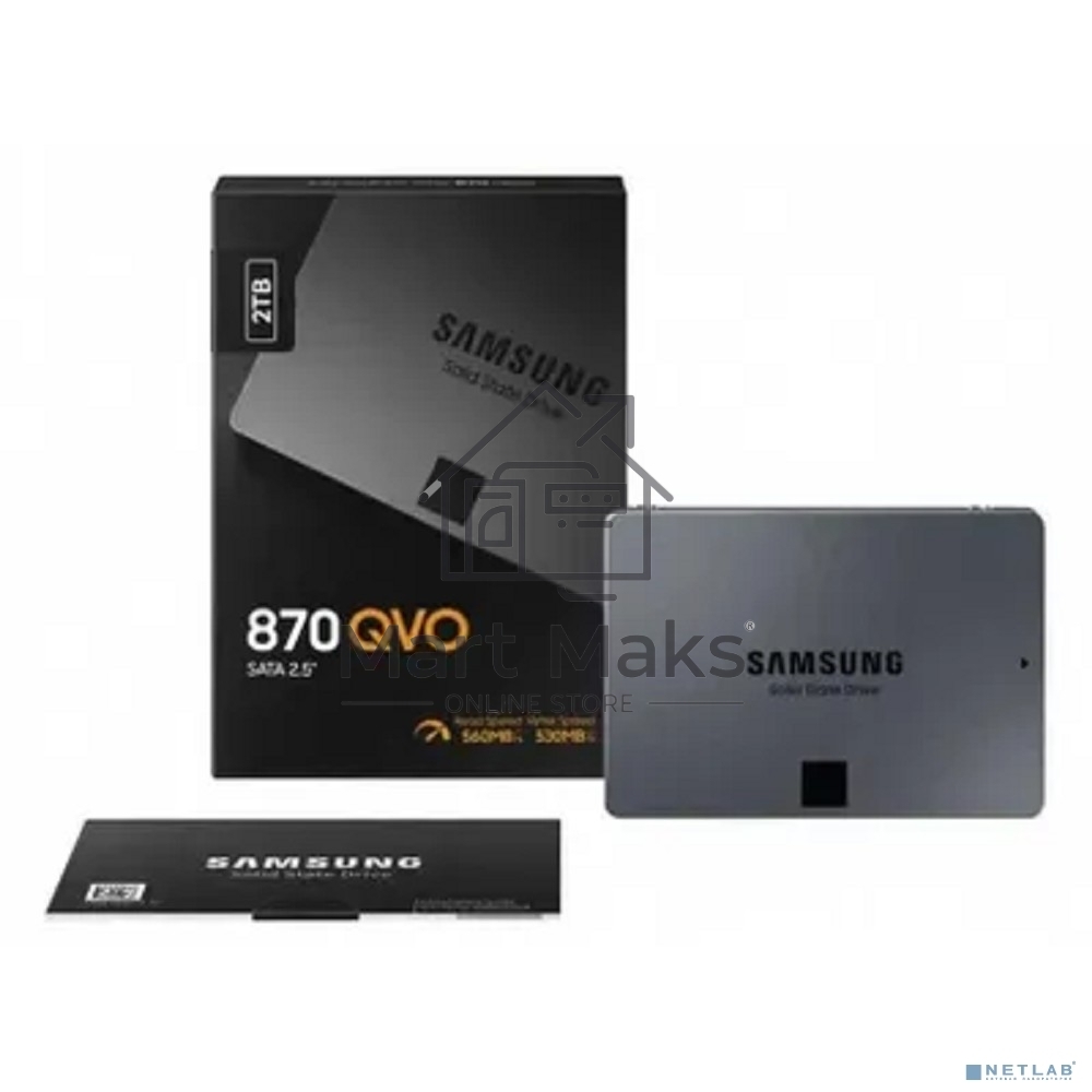 Накопитель SSD Samsung 870 QVO, 2TB, SATA III, 2.5